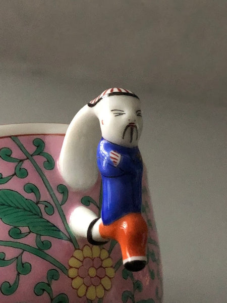 Herend Porcelain Emaille Rose Pattern Trio