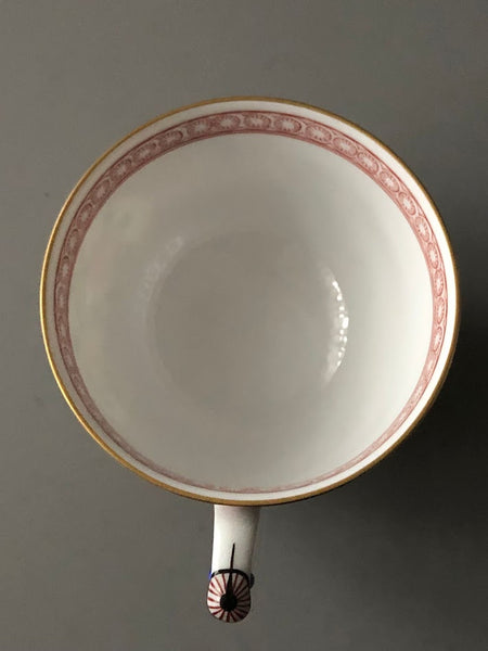 Herend Porcelain Emaille Rose Pattern Trio