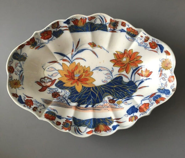 James Donovan Faïence "Water Lily" Desert Dish, Dublin 1810 RARE