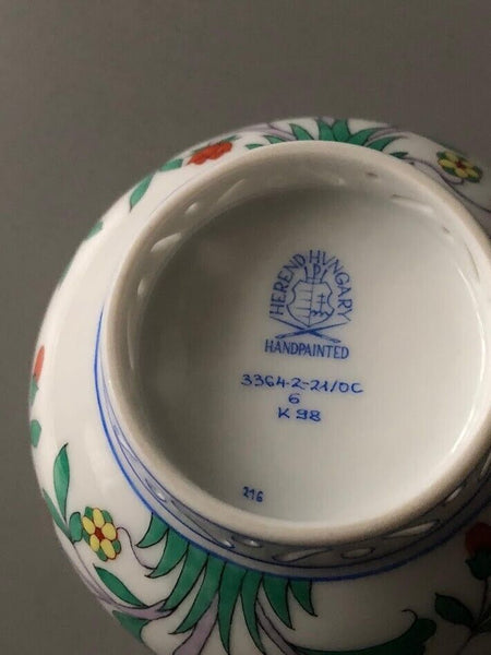 Herend Porcelain Oiseaux Chinois Pattern Trio