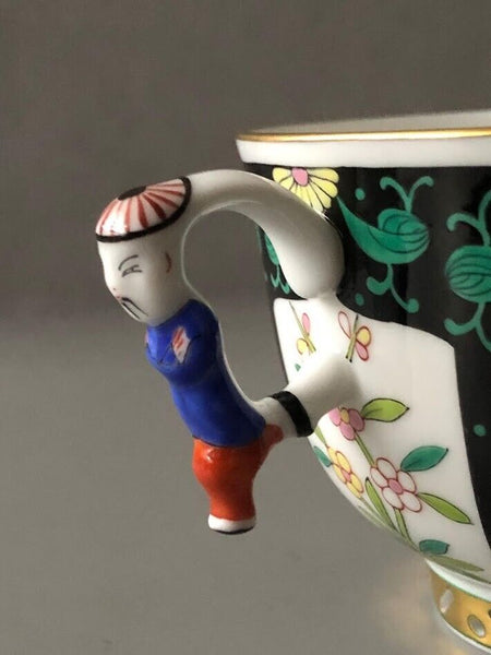 Herend Porcelain Siang Noir Pattern Trio