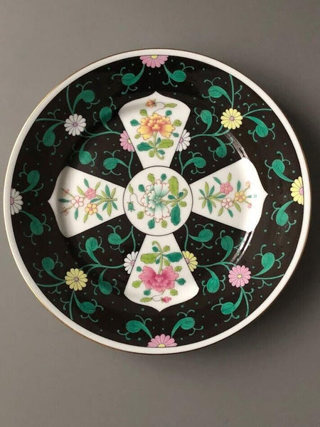 Herend Porcelain Siang Noir Pattern Trio