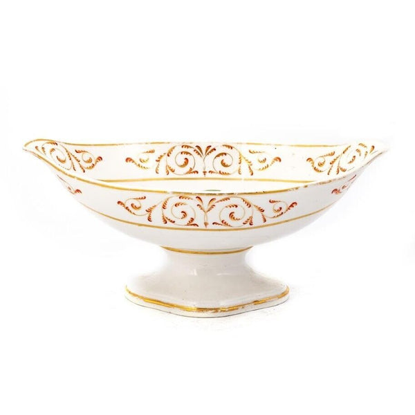 Derby Porcelain Botanical Pedestal Bowl, William "Quaker " Pegg, Circa 1800