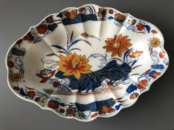James Donovan Faïence "Water Lily" Desert Dish, Dublin 1810 RARE