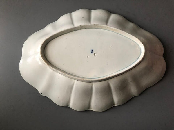 James Donovan Faïence "Water Lily" Desert Dish, Dublin 1810 RARE