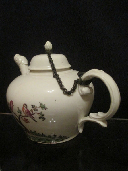 Nymphenburg Porcelain, Ornithological Teapot  1760-70