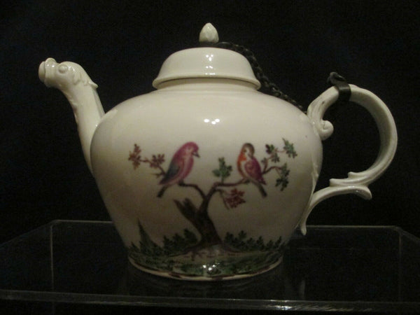 Nymphenburg Porcelain, Ornithological Teapot  1760-70