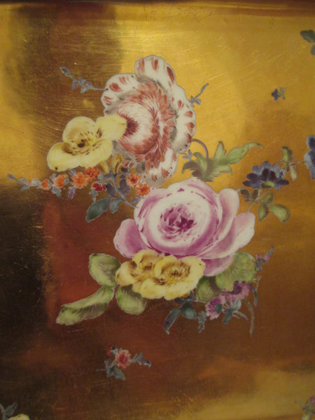 Meissen Gilt Floral Tray