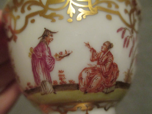 Meissen / Dresden Porcelain Chinoiserie Tea Bowl & Saucer. (No1)