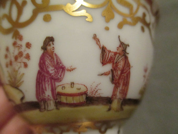 Meissen / Dresden Porcelain Chinoiserie Tea Bowl & Saucer. (No1)