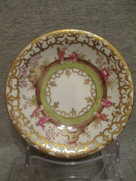 Meissen / Dresden Porcelain Chinoiserie Tea Bowl & Saucer. (No 2)