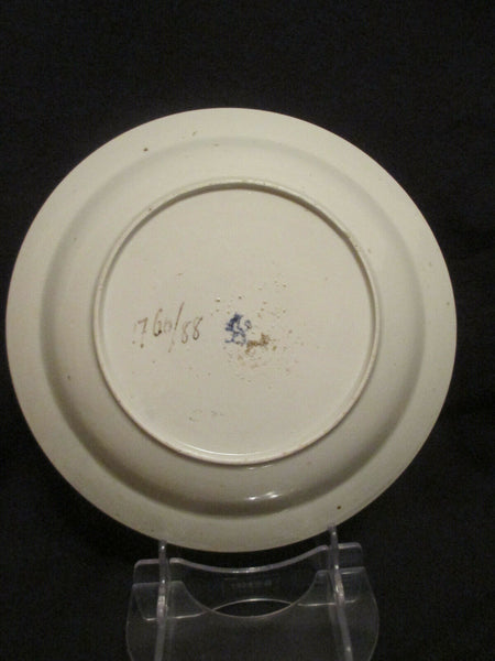 Assiette creuse à motif roche et oiseau en porcelaine de Kassel extrêmement rare 1770 (1)