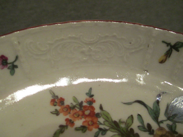 Ludwigsburg Porcelain Floral Moulded Cup & Saucer 18th Century