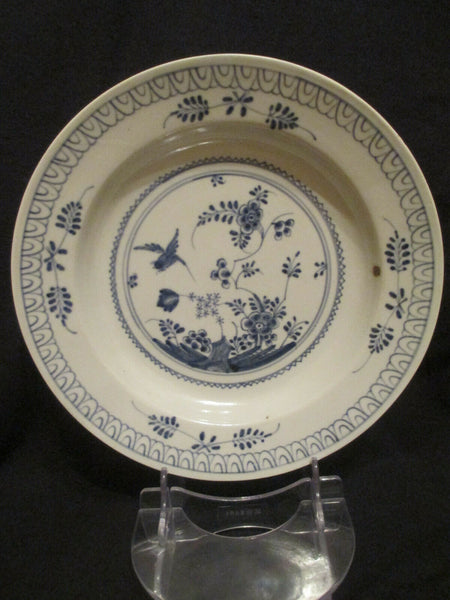Assiette creuse à motif roche et oiseau en porcelaine de Kassel extrêmement rare 1770 (2)