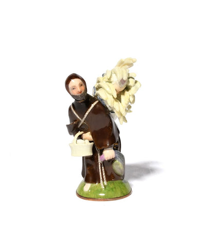 Meissen Porcelain Double Scent Bottle, "Provender to the Monastery" Circa 1740