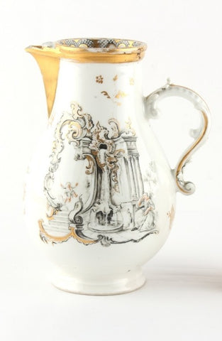 Nymphenburg Hausmaler Hot Water Pot 1760-1770