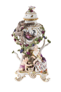 Meissen Figural Potpourri Vase 1850