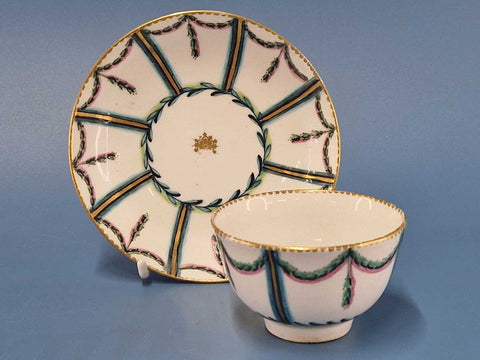 Chelsea Derby Porcelain Tea Bowl &amp; Saucer 1770-1784