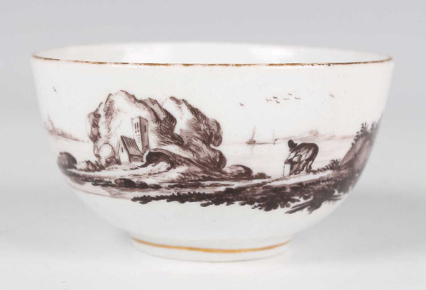 Oude Loosdrecht Porcelain Tea Bowl by Johannes de Mol, 1770s.