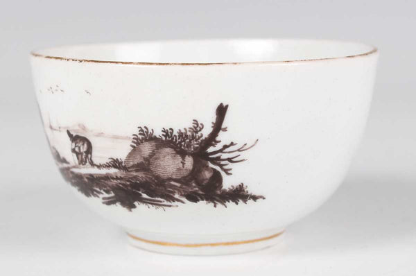 Oude Loosdrecht Porcelain Tea Bowl by Johannes de Mol, 1770s.