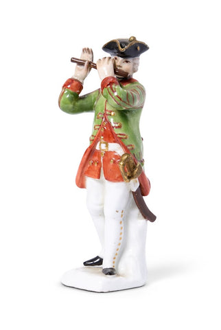 MEISSEN PORCELAIN SOLDIER PLAYING FLUTE 1750