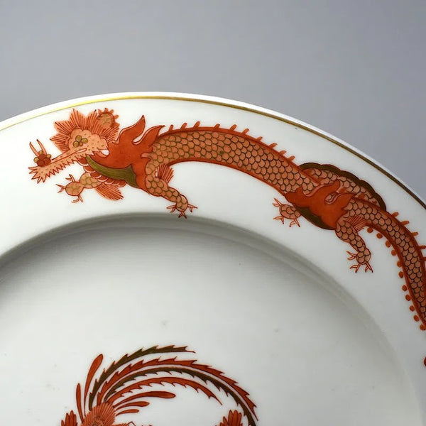 Meissen Read Dragon, K.H.C. (Königliche Hof-Conditorei) Plate, 18th C