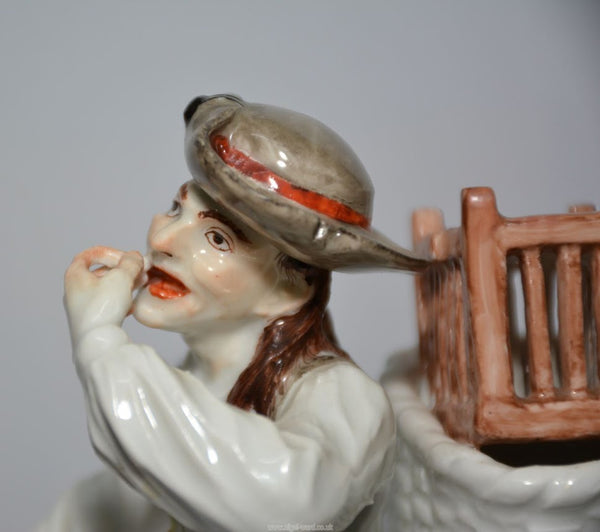 Meissen Porcelain "Cris de Paris" Snuff Taking Peasant, Circa 1745