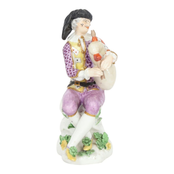 Meissen Porcelain Harlequin Piper, circa 1745.