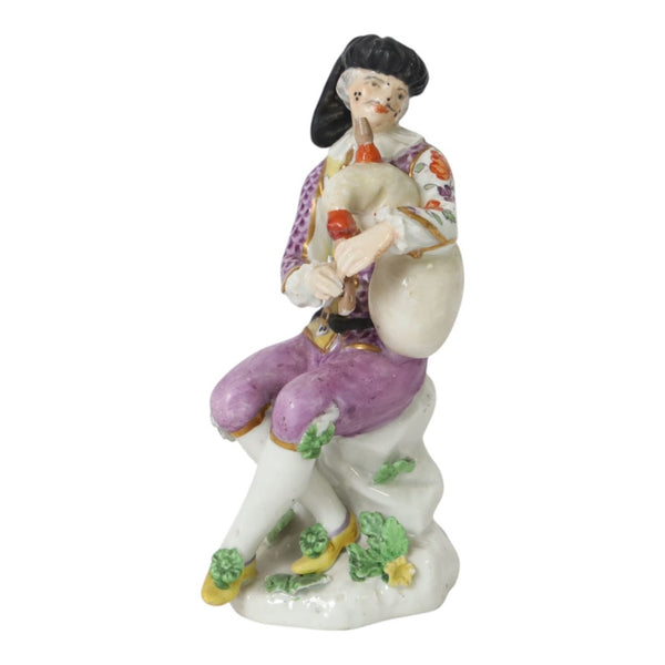Meissen Porcelain Harlequin Piper, circa 1745.