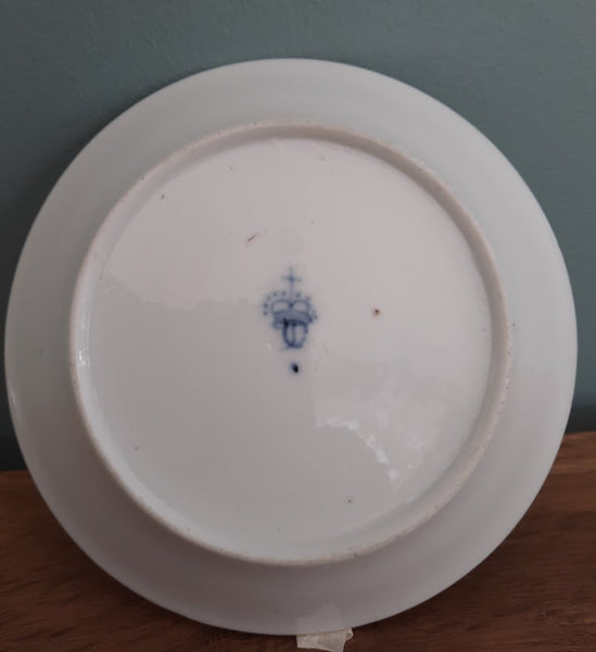 Frankenthal Porcelain Trompe L'Oeil Faux Bois Coffee Cup & Saucer, 1783