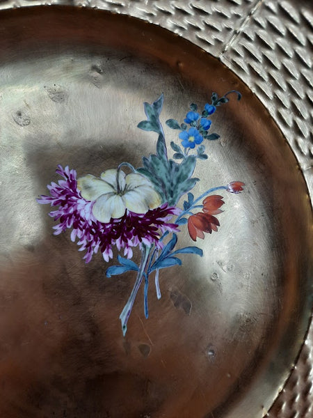 Assiette Florale Dorée En Porcelaine De Meissen Epoque Marcolini 1774 -1814 