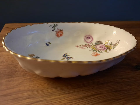 Meissen Porcelain Floral Moulded Spoon Tray 1740