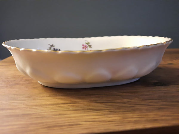 Meissen Porcelain Floral Moulded Spoon Tray 1740