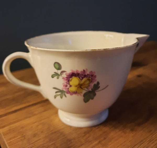 Meissen Porcelain Floral Pouring Cup & Two Handled Stand 1740