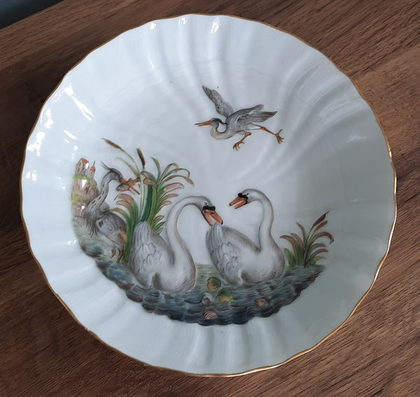 Meissen Swan Service Beaker & Saucer 19th C