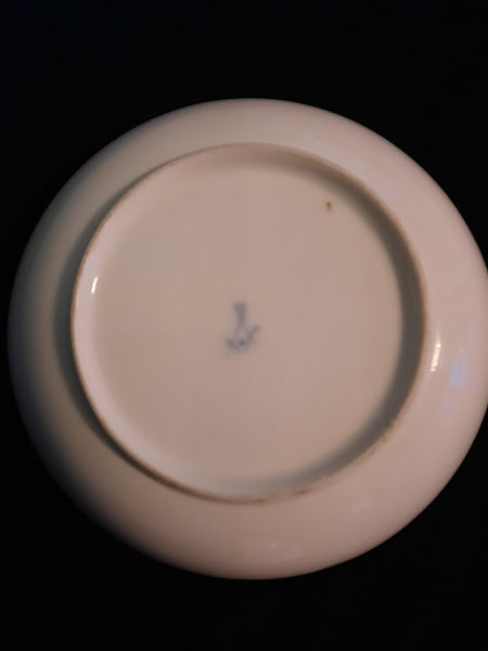 Meissen Porzellan Kauffahrtei Szene Teetasse &amp; Untertasse (Dot Period 1756-1773) 