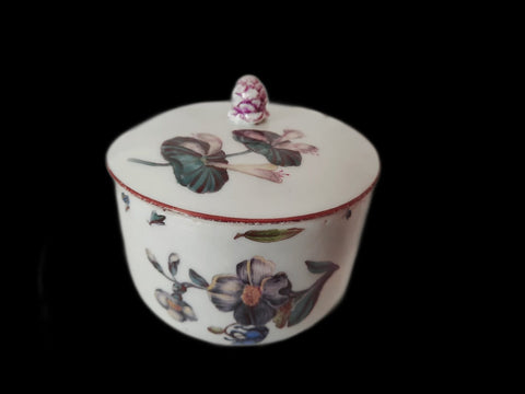Meissen Woodcut Flower Sugar Bowl 1740-1745