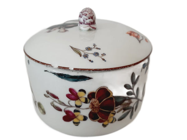 Meissen Woodcut Flower Sugar Bowl 1740-1745