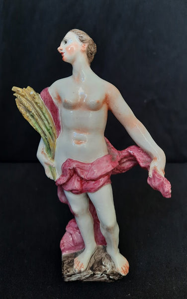 Doccia Porcelain Classical Figure Emblematic of Autumn 1760 - 1770