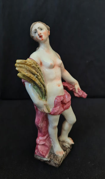 Doccia Porcelain Classical Figure Emblematic of Autumn 1760 - 1770