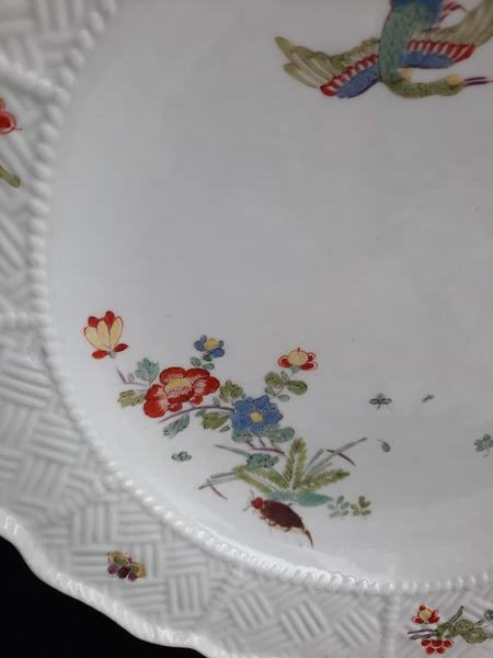 Meissen Porcelain Korean Lion Pattern Plate with Sulkowsky Rim, circa 1730-1735