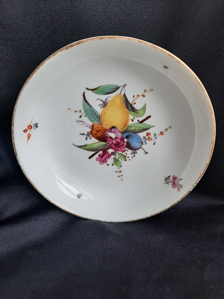Hochst Fruit Pattern Coffee Cup & Saucer. Circa 1770