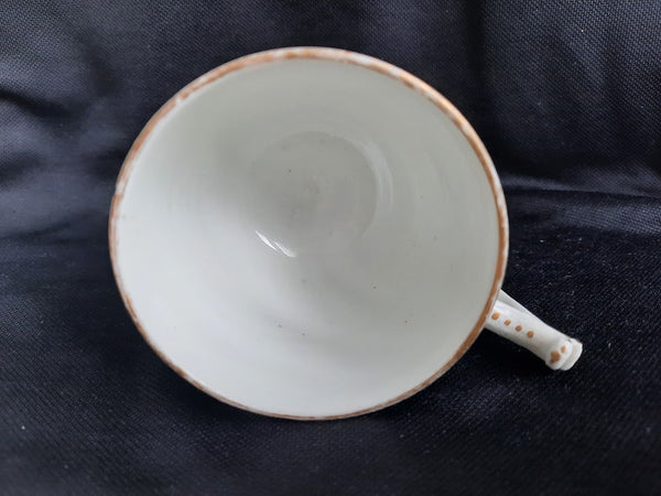 Hochst Fruit Pattern Coffee Cup & Saucer. Circa 1770