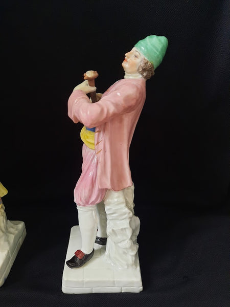 A Rare Pair of Meissen Greek Musicians, 1745-1750, Johann Friedrich Eberlien