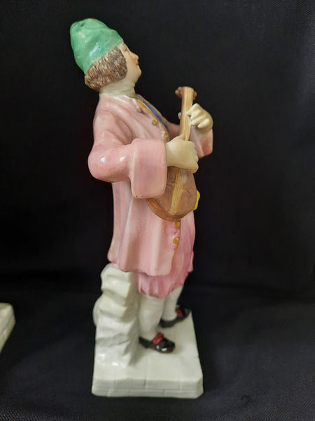 A Rare Pair of Meissen Greek Musicians, 1745-1750, Johann Friedrich Eberlien