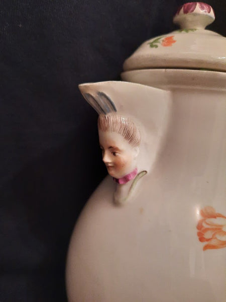 Ansbach Porcelain Floral Coffee Pot, circa 1760