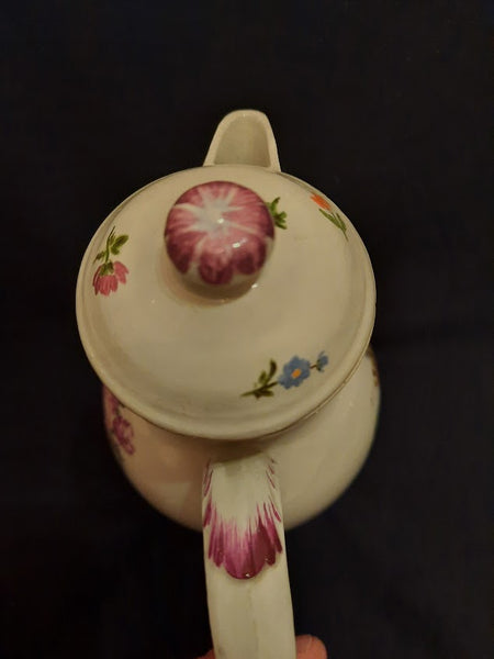 Ansbach Porcelain Floral Coffee Pot, circa 1760