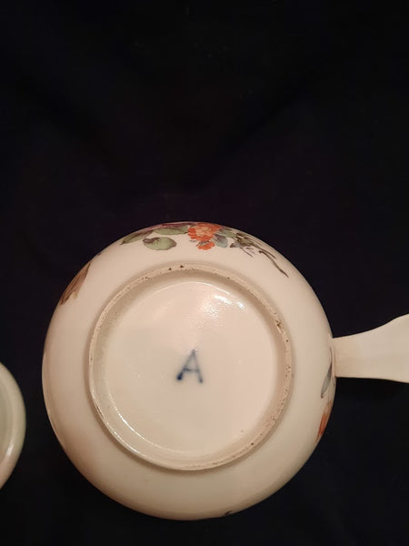 Ansbach Porcelain Floral Chocolate Pot, circa 1760