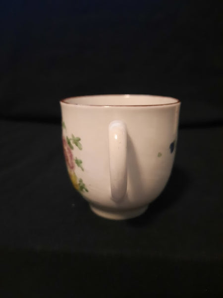 Champions Bristol Porcelain Floral Cup c 1770