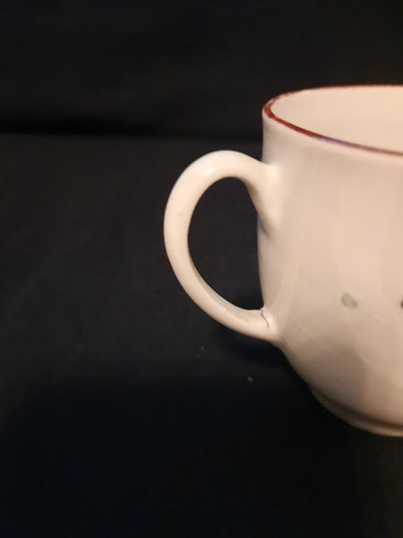 Champions Bristol Porcelain Floral Cup c 1770